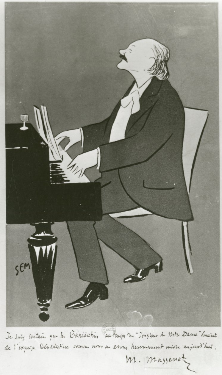El compositor francés Jules Massenet tocando de Sem