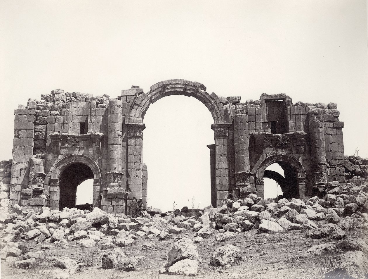 Arco de Adriano en la entrada a Jerash de Sergeant Henry Phillips