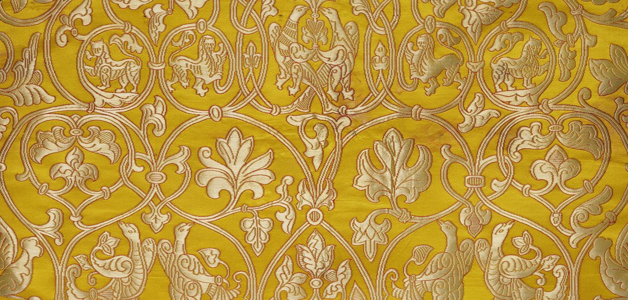 Brocado de oro de la Manufactura Olovyanishnikov, principios del siglo XX de Sergei Vashkov