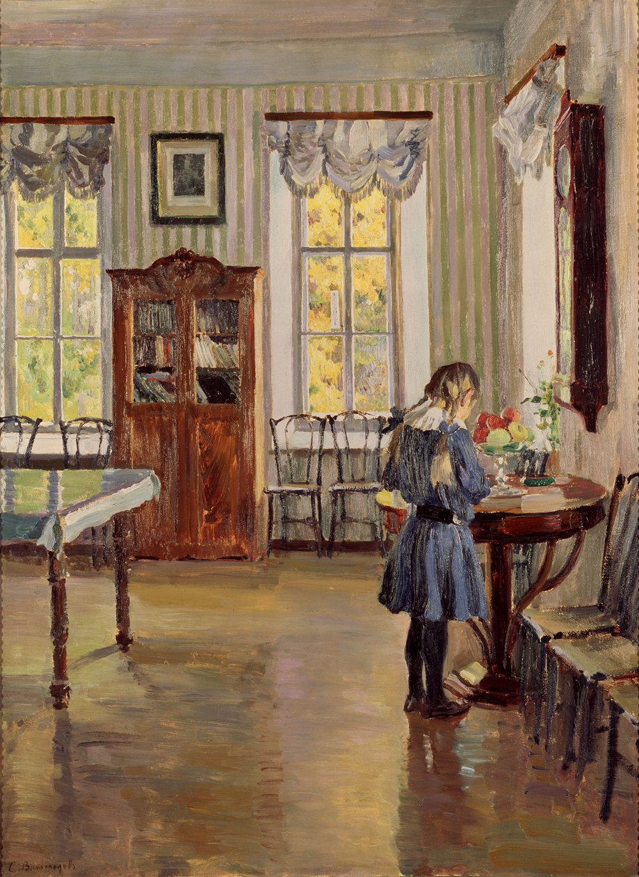 En una casa, 1913 de Sergei Arsenevich Vinogradov