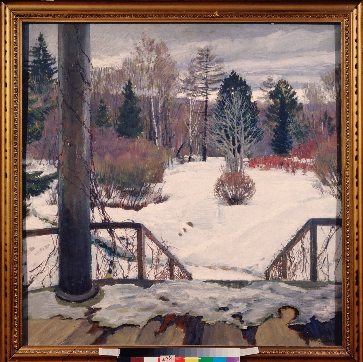 Se acerca la primavera - Pintura de Sergei Arsenyevich Vinogradov (1869-1938), óleo sobre lienzo de Sergei Arsenevich Vinogradov