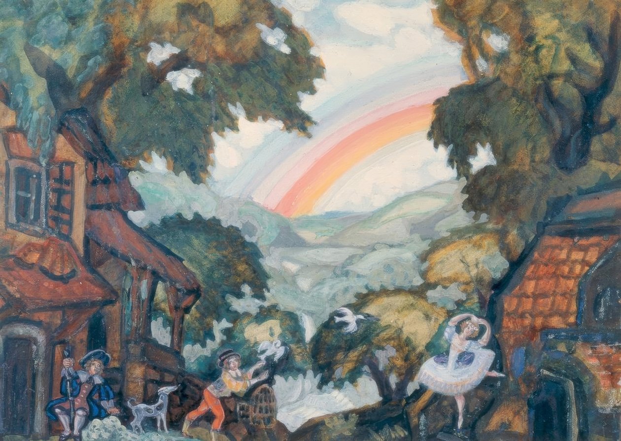 A.Adam, Giselle / Escenografía Sudeikin de Sergei Jurjewitsch Sudeikin