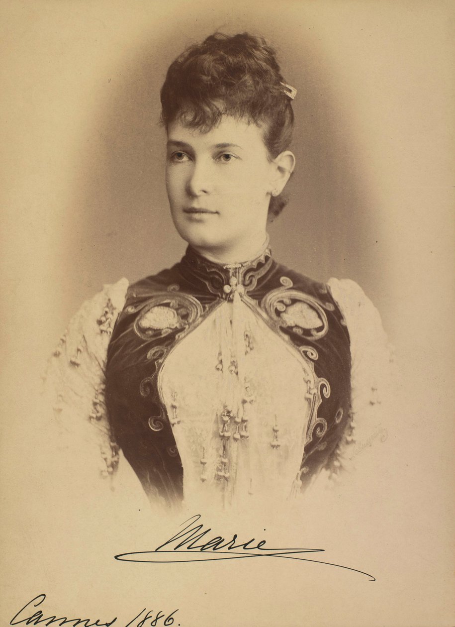 Marie Pavlovna de Russie - Gran Duquesa Maria Pavlovna de Rusia (1854-1920), por Levitsky, Sergei Lvovich (1819-1898). Fotografía en gelatina de plata de Sergei Lvovich Levitsky