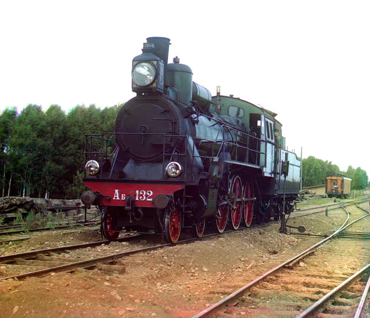 Tren ruso de Sergei Mikhailovich Prokudin Gorskii