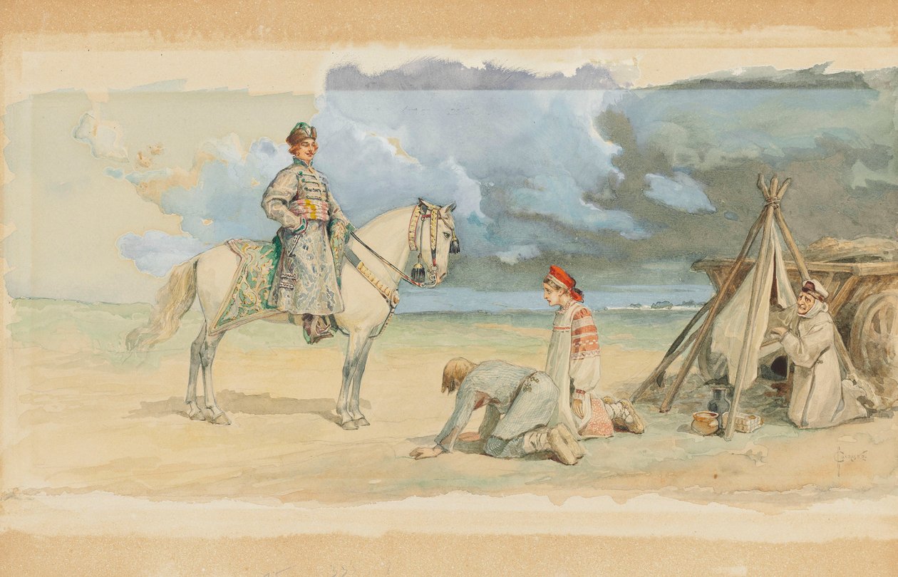Llegada del boyardo de Sergei Sergeyevich Solomko