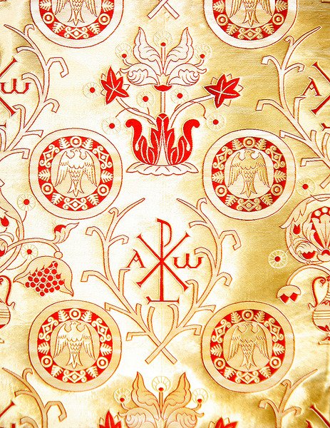 Satén Dorado de la Fábrica Olovyanishnikov, principios del siglo XX de Sergei Vashkov