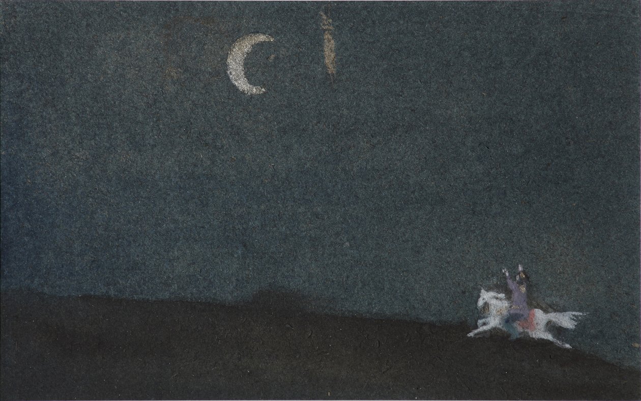 Ilustración de El cuento de la princesa muerta y los siete caballeros de Sergei Vasilievich Malyutin