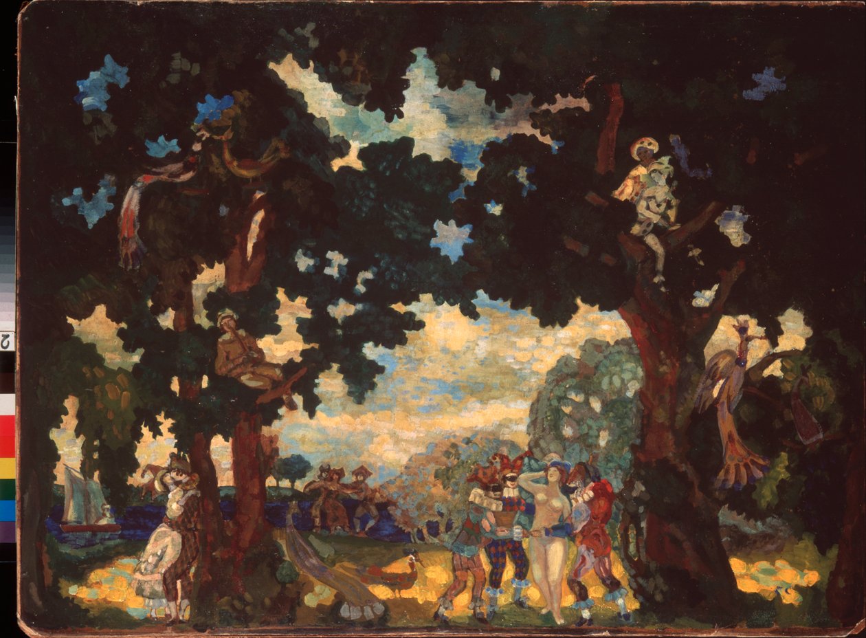 Arlequinada (los personajes de la Commedia dell
