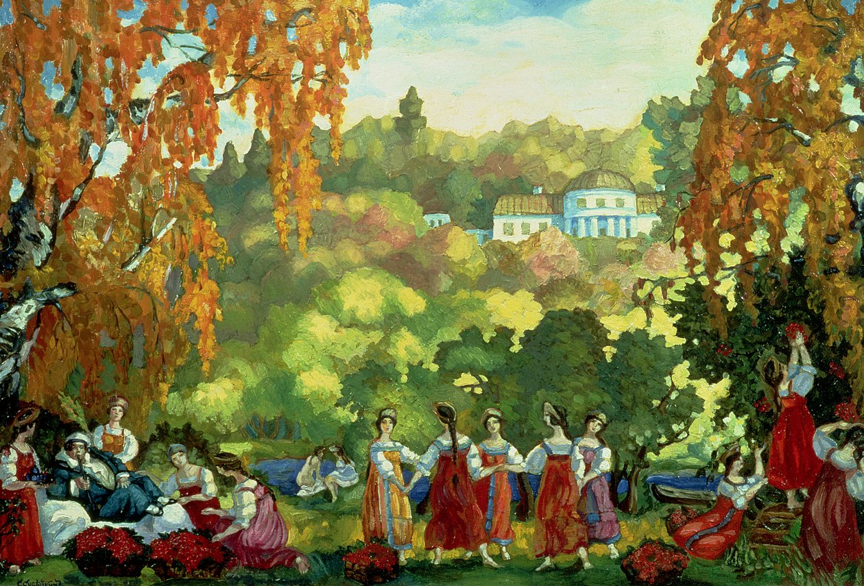 Días de verano a principios de otoño de Sergei Yurevich Sudeikin