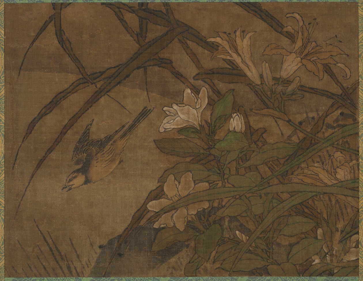 Aves y flores de Sesshû Tôyô