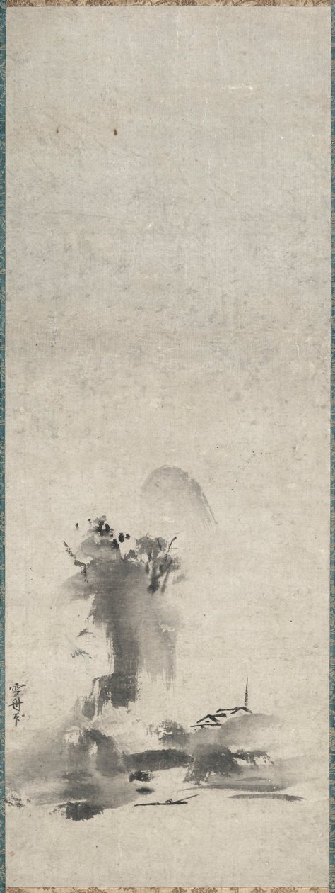 Haboku, paisaje de tinta salpicada de Sesshû Tôyô