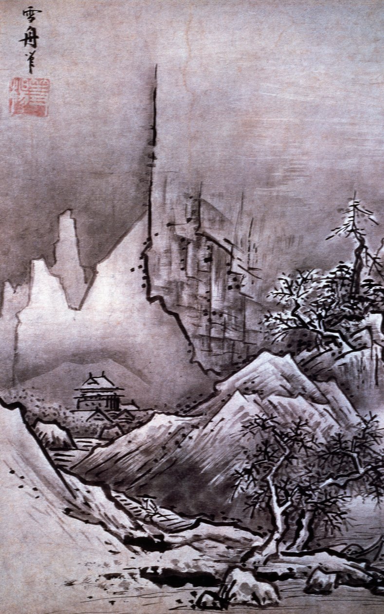 Paisaje de invierno de Sesshû Tôyô