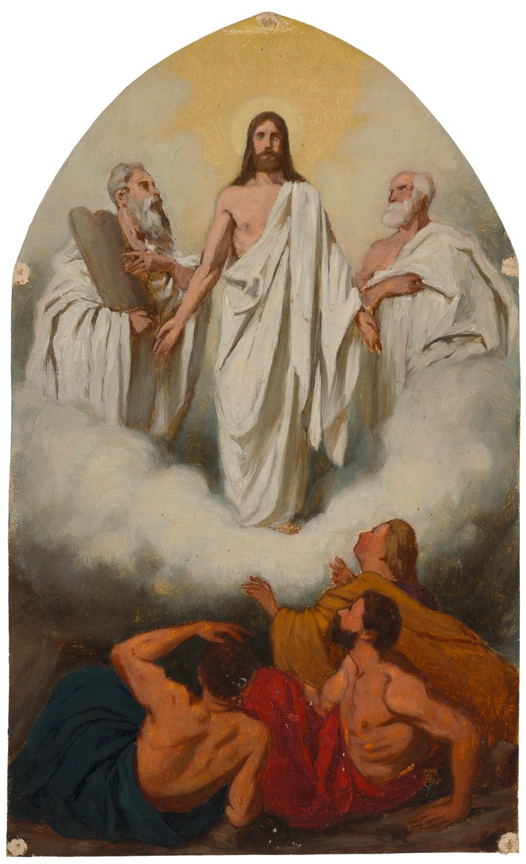 Diseño general del retablo de la iglesia de Huittinen La Transfiguración de Cristo de Severin Falkman