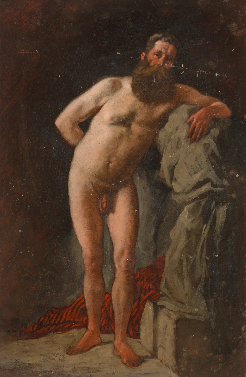 Barbudo desnudo de Severin Falkman