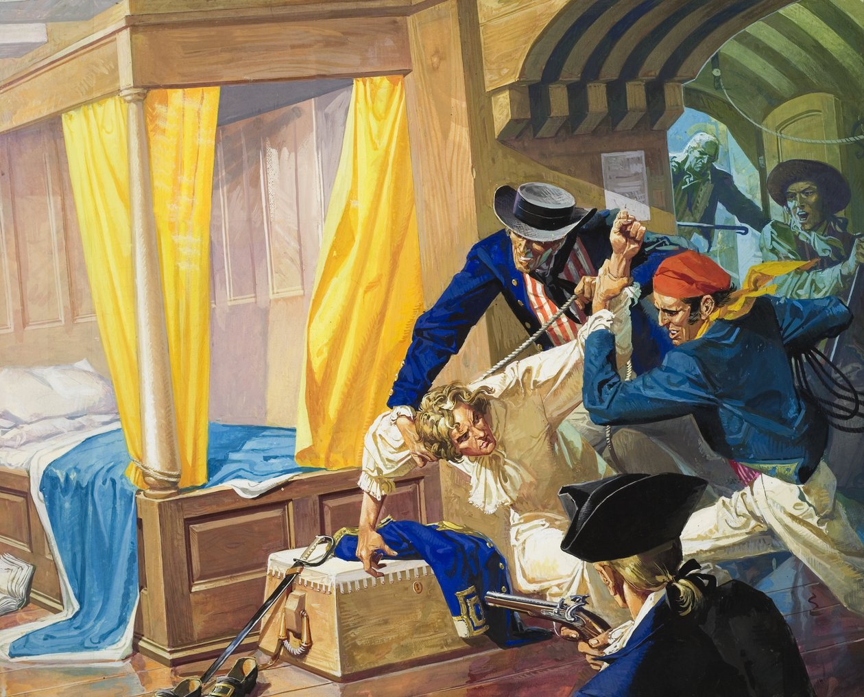 Capitán William Bligh (1754-1817) (gouache sobre papel) de Severino Baraldi