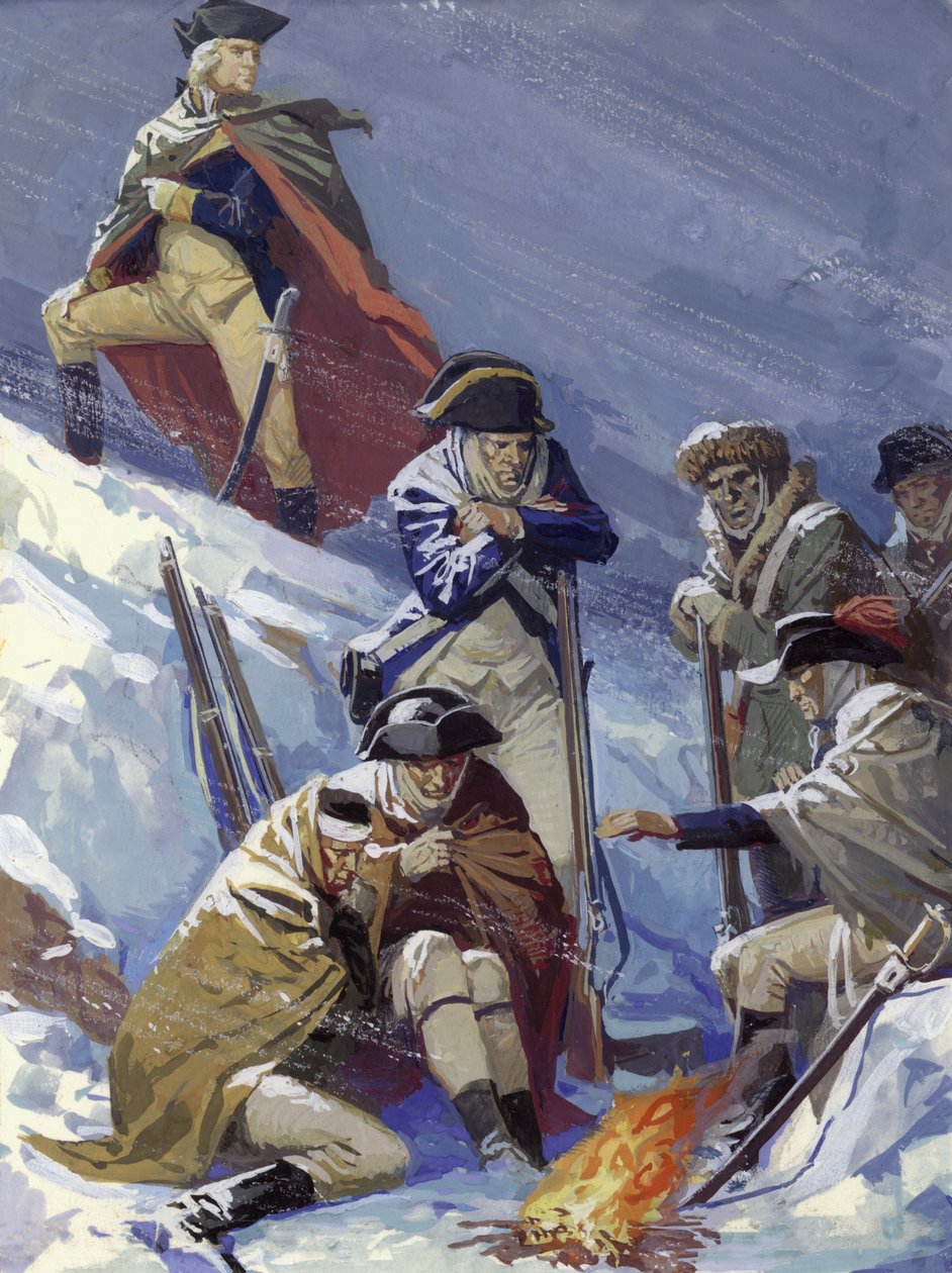 George Washington, cuando era general, durante la Guerra de la Independencia Americana de Severino Baraldi