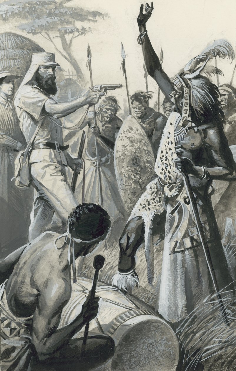 Samuel Baker (gouache sobre papel) de Severino Baraldi