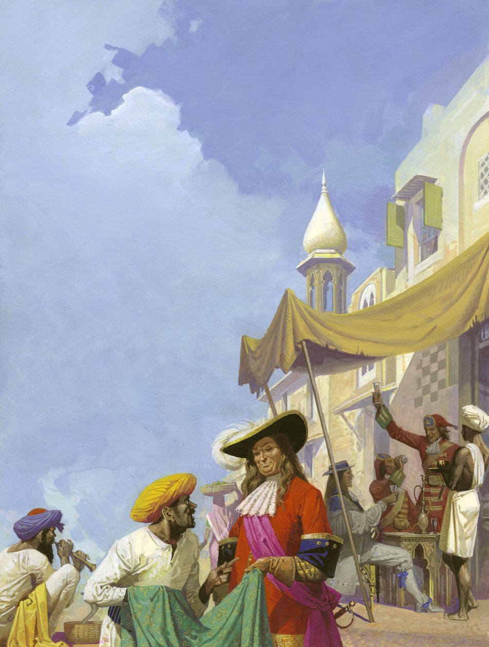 The English East India Company (gouache sobre papel) de Severino Baraldi