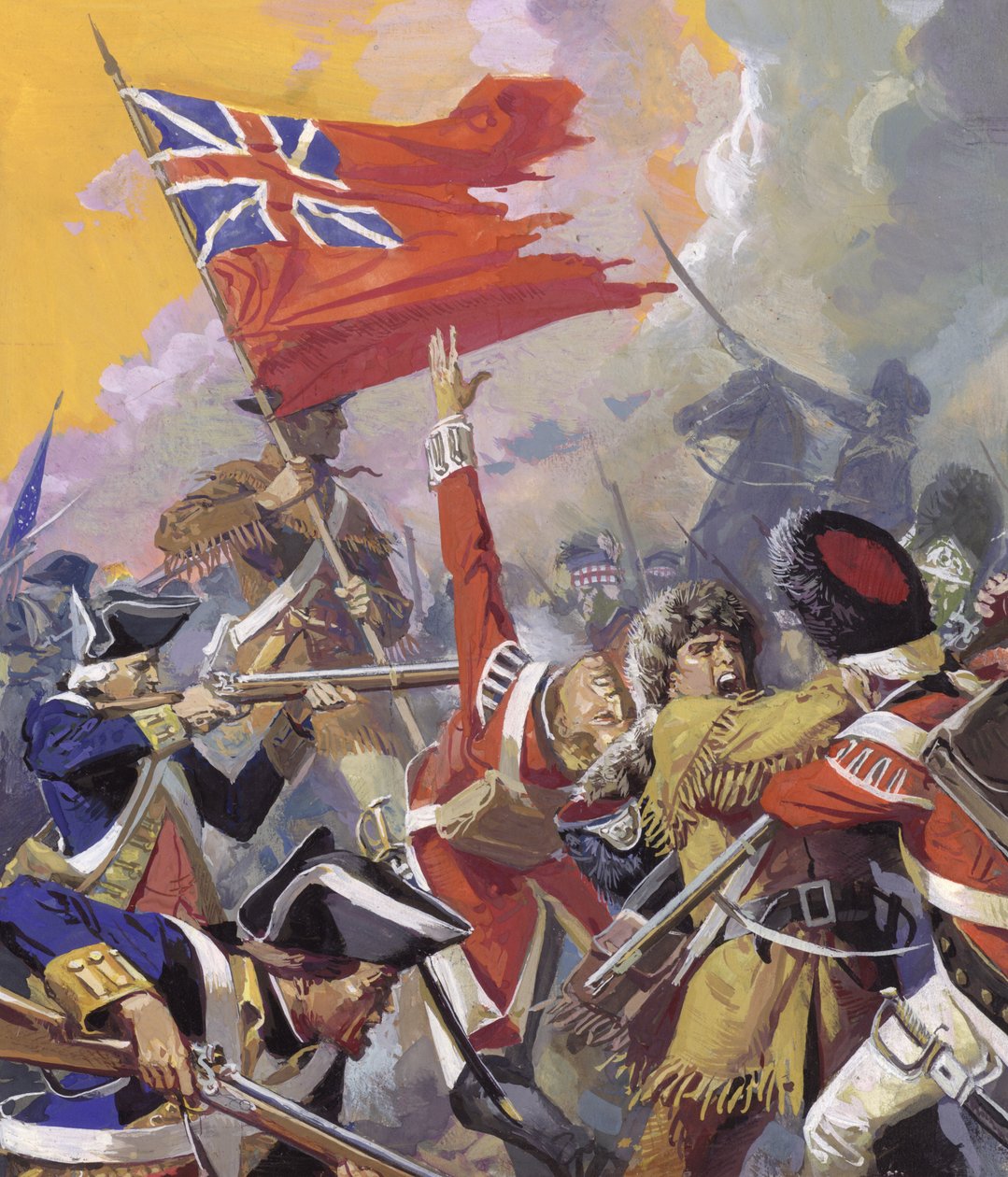 La batalla de Saratoga de Severino Baraldi