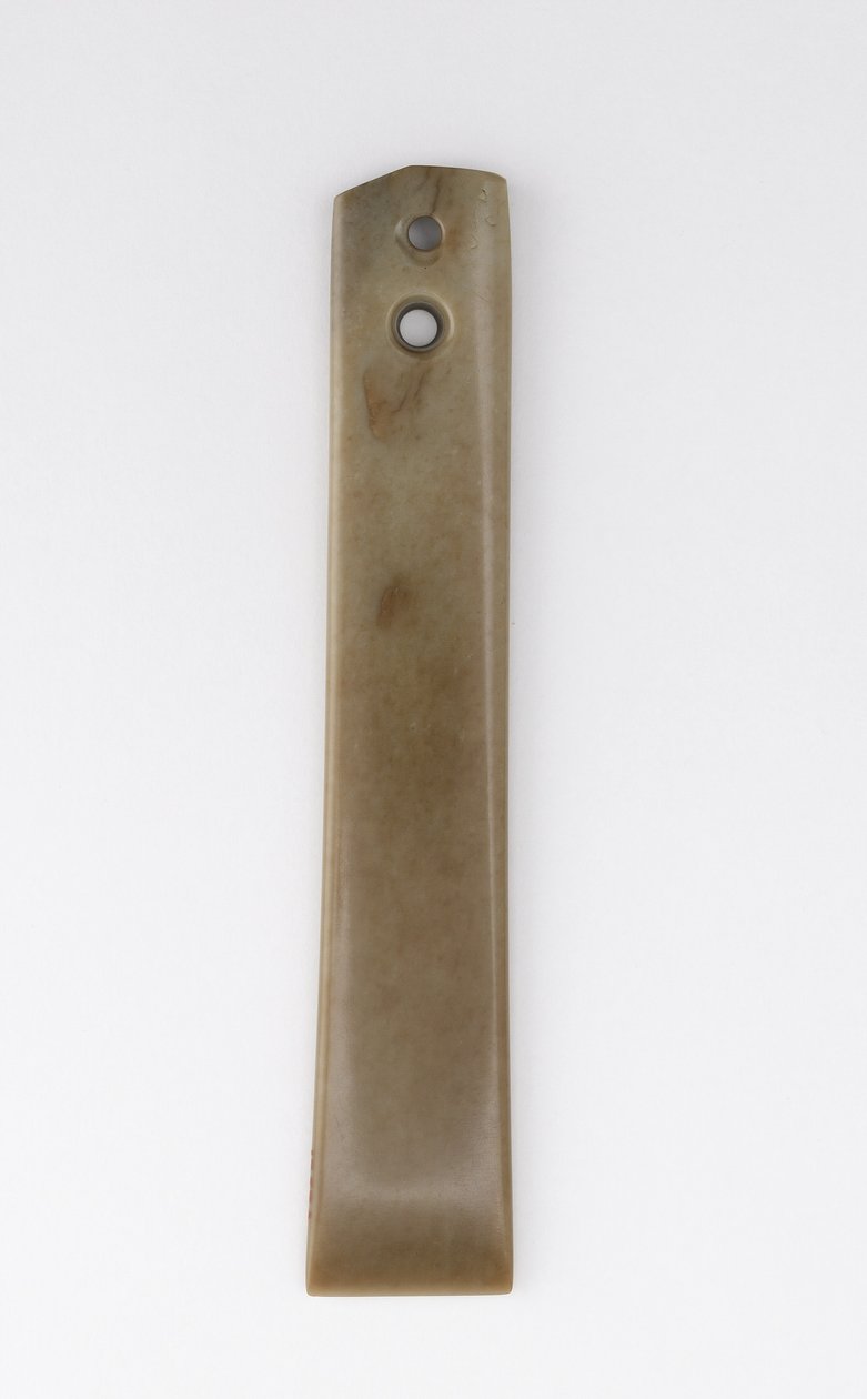 Implemento ceremonial de Shang Dynasty Chinese School