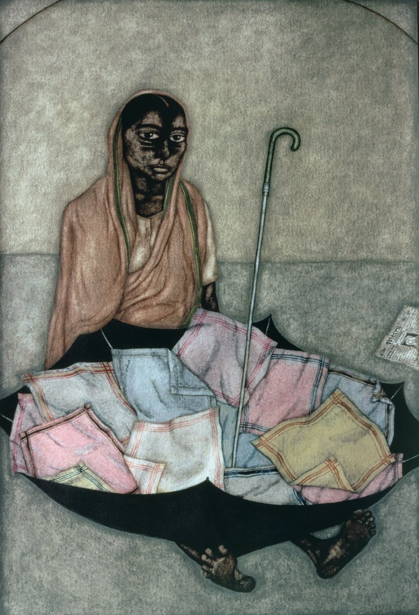 Vendedor de pañuelos, 1983 de Shanti Panchal