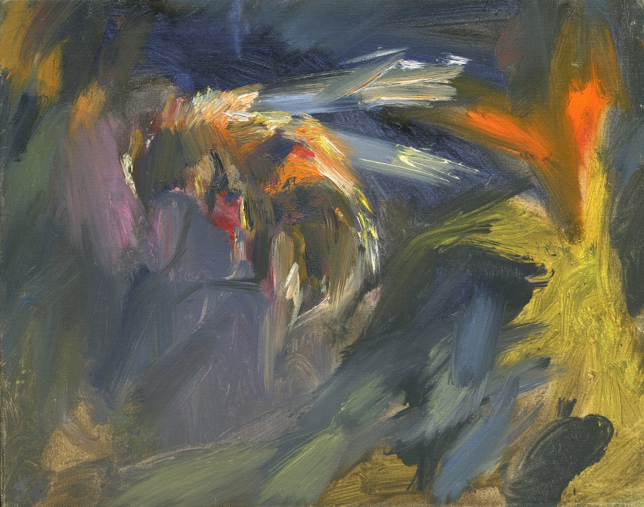Abeja 3, 2024 (óleo sobre tabla) de Shaun Carey