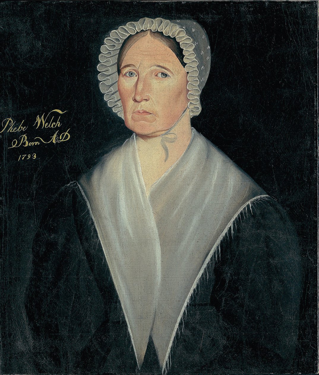 Retrato de la señora de William W. Welch, c.1837 (óleo sobre lienzo) de Sheldon Peck