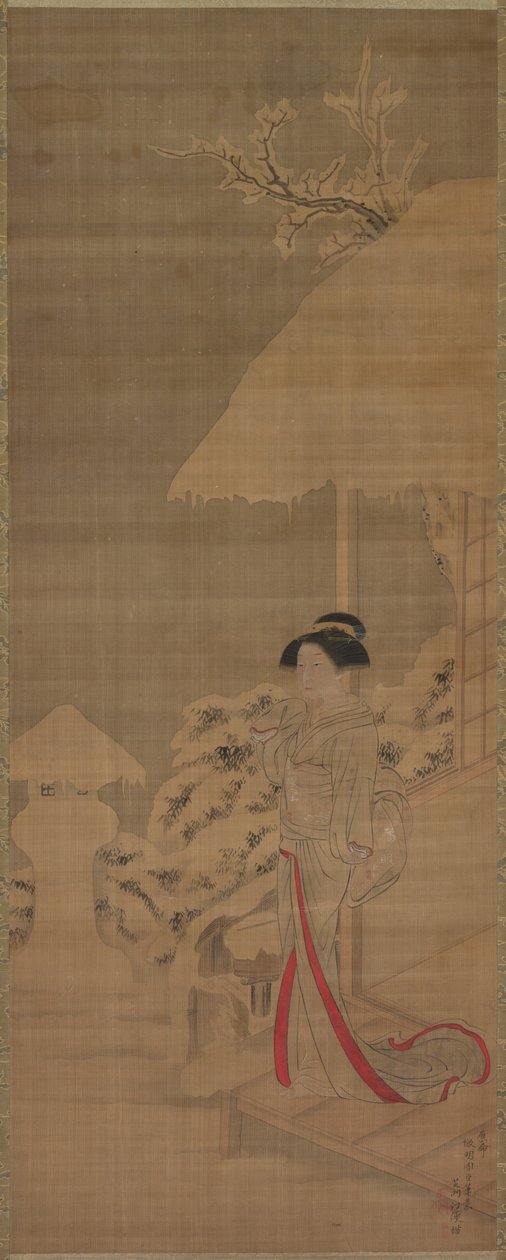 Beauty (Bijin) in the Snow de Shiba Kokan
