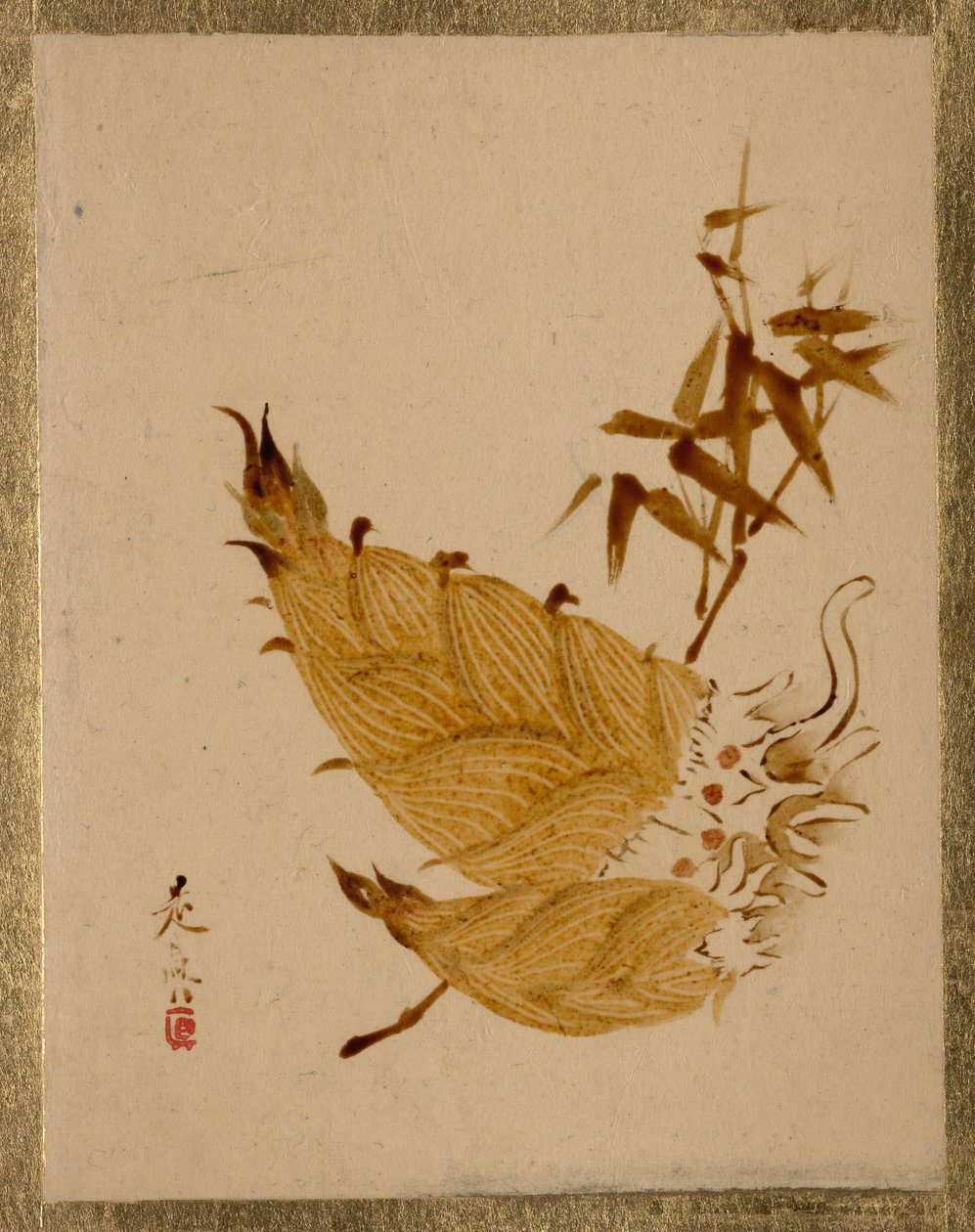 Brotos de Bambú de Shibata Zeshin