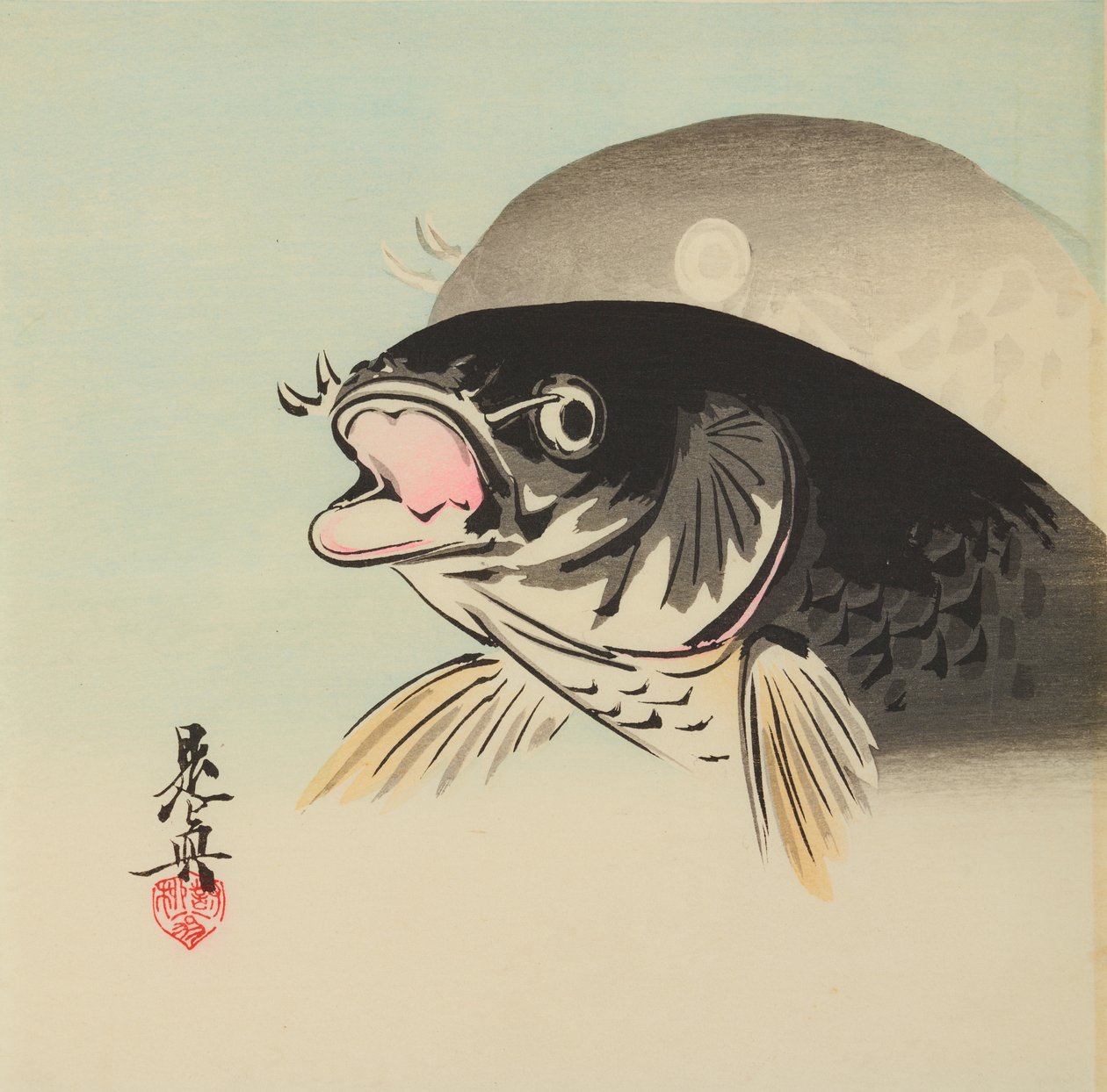 Dos peces de Shibata Zeshin