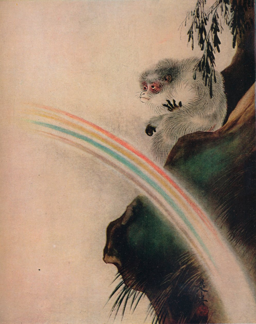 Dibujo en laca sobre papel por Zeshin, siglo XIX de Shibata Zeshin