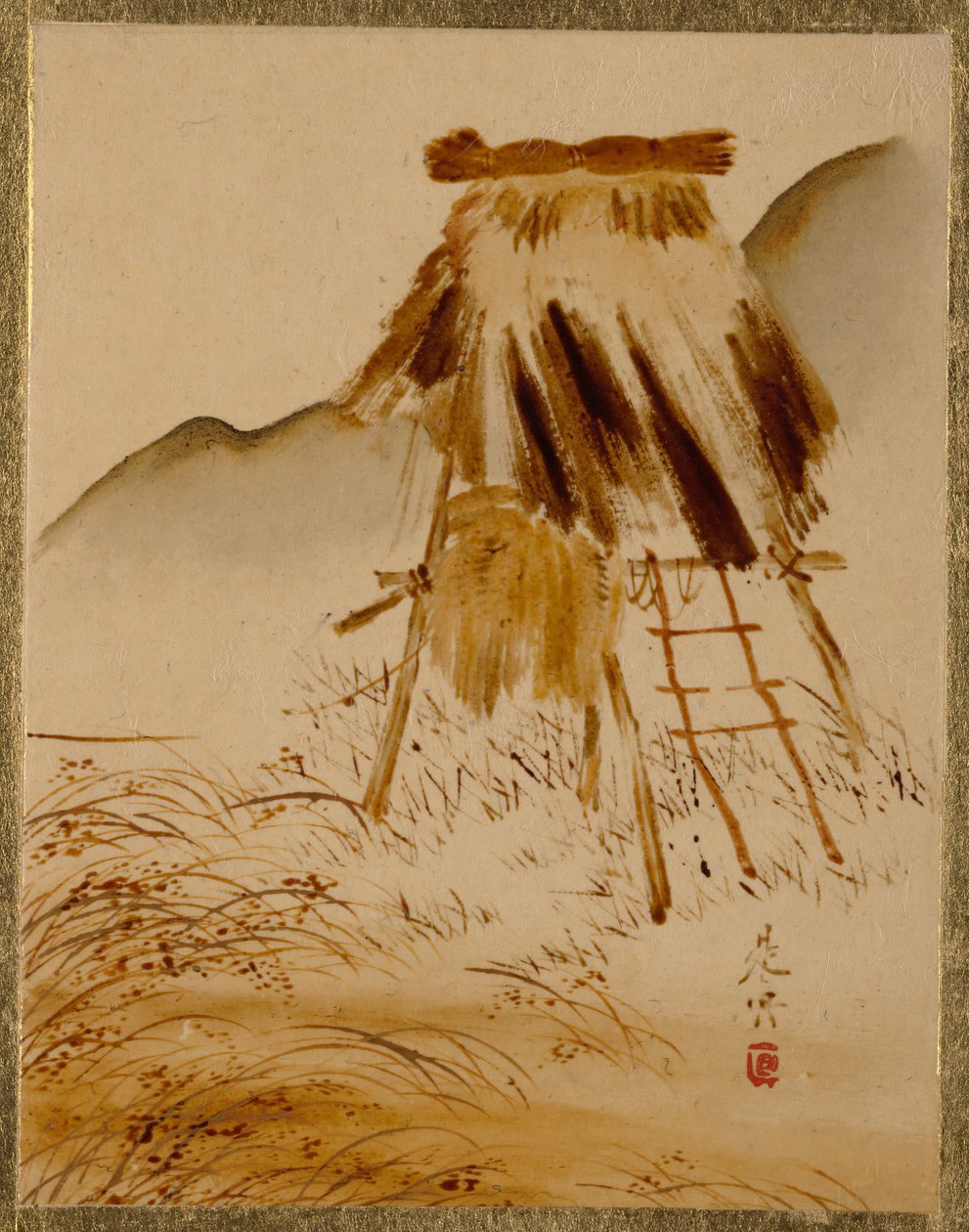 Marco de Secado de Arroz de Shibata Zeshin