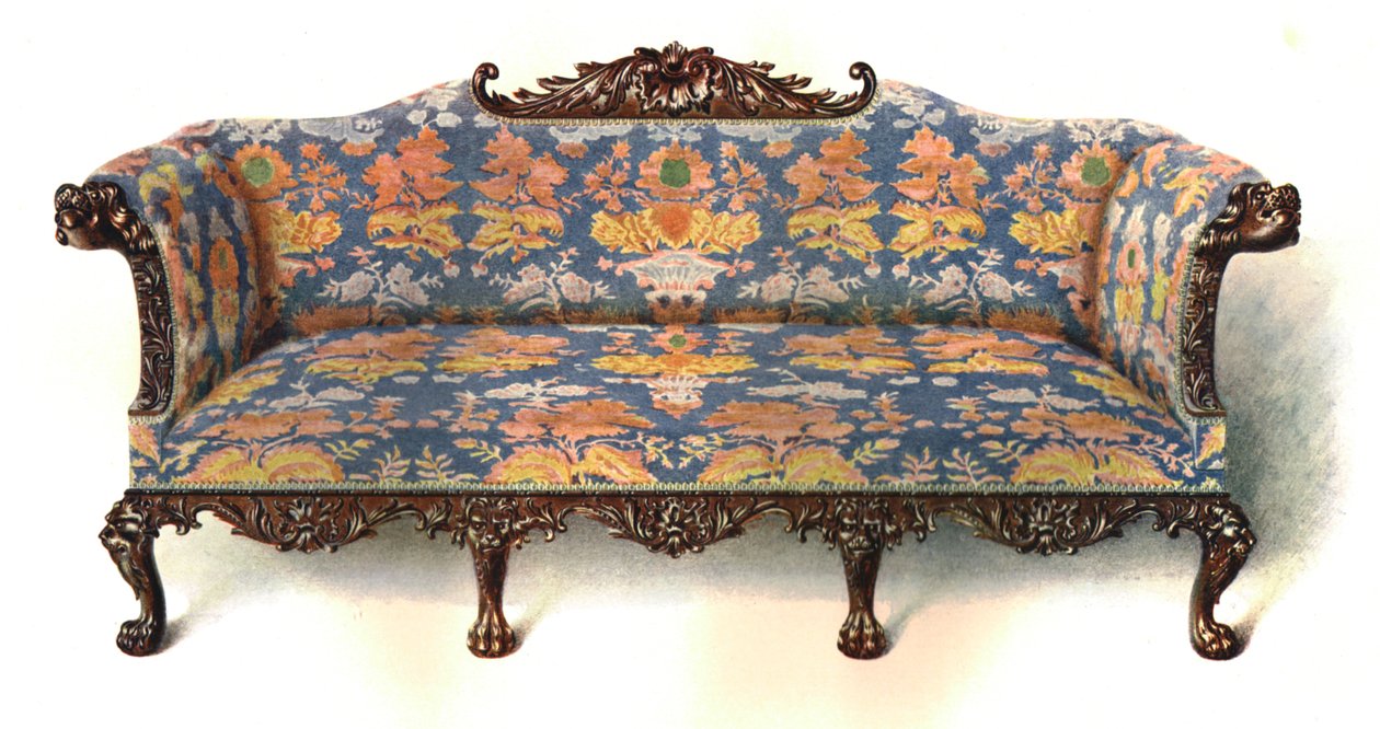 Sofá de caoba, 1906 de Shirley Charles Llewellyn Slocombe