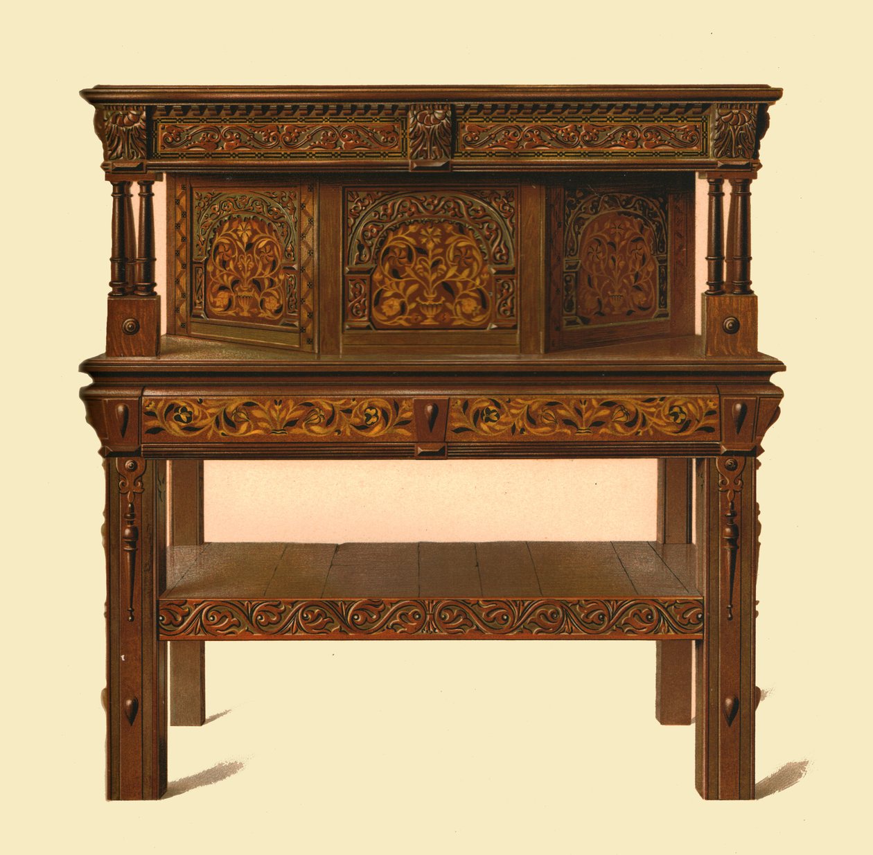 Buffet de roble, 1904 de Shirley Charles Llewellyn Slocombe