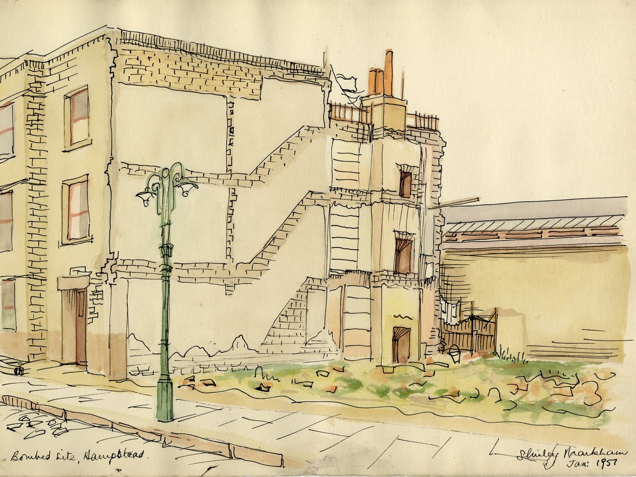 Sitio Bombardeado, Hampstead, 1951 de Shirley Markham