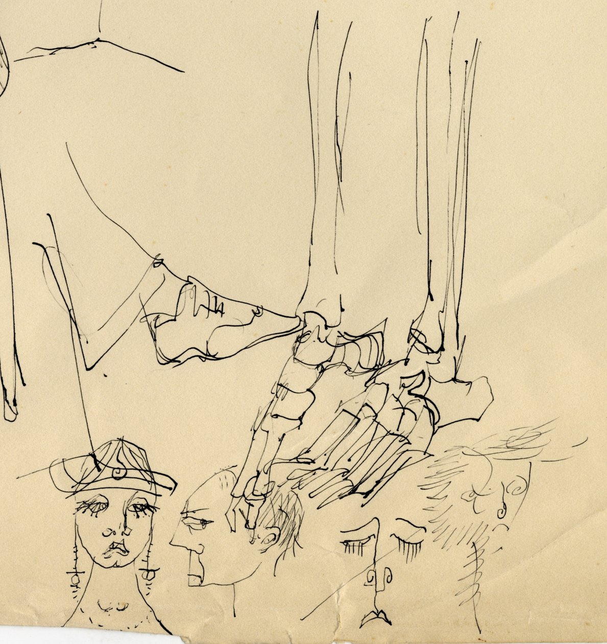 Caras y huesos del pie, 1953 de Shirley Markham