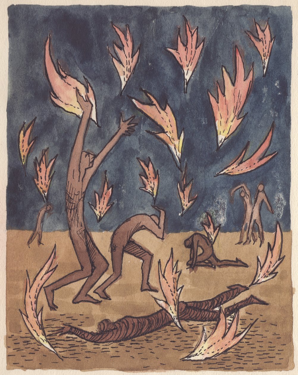 Lluvia de llamas, 1951 de Shirley Markham