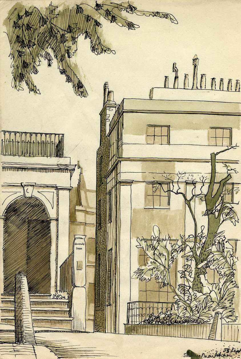 Casas georgianas, Londres, c. 1950 de Shirley Markham