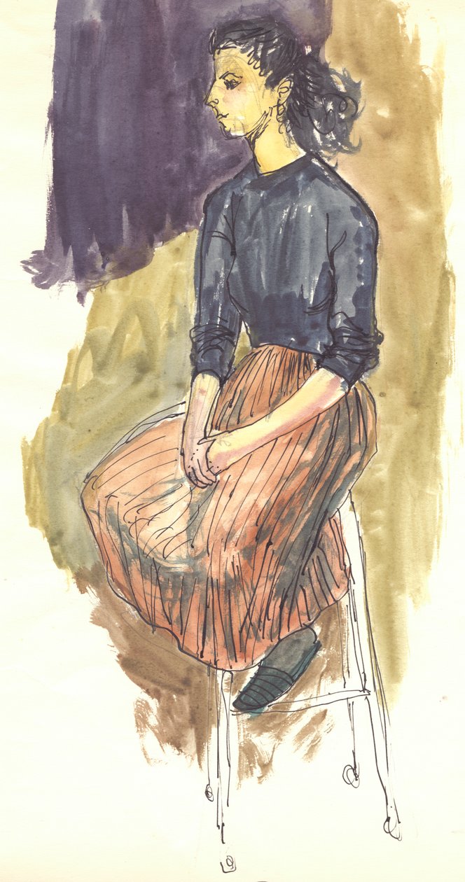 Mujer sentada, c1950 de Shirley Markham