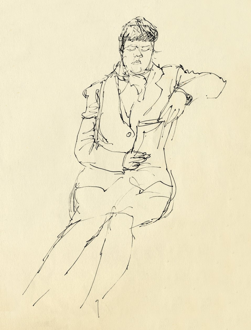 Mujer sentada leyendo de Shirley Markham