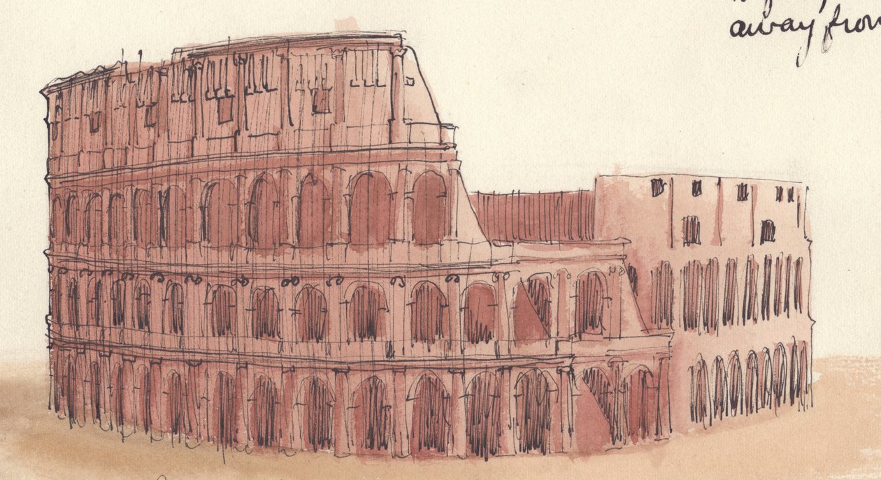 El Coliseo, Roma, Italia, 1951 de Shirley Markham