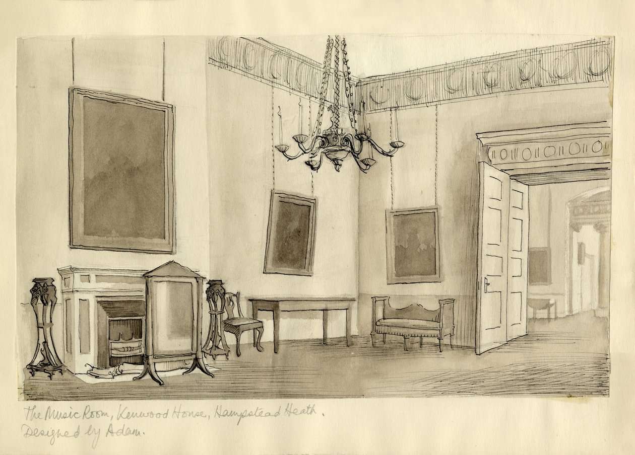 La Sala de Música, Kenwood House, Hampstead Heath de Shirley Markham