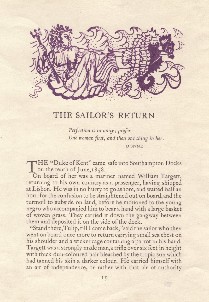 El Regreso del Marinero de Shirley Markham