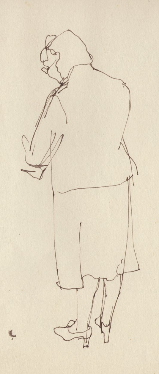 Mujer de espaldas, c. 1950 de Shirley Markham