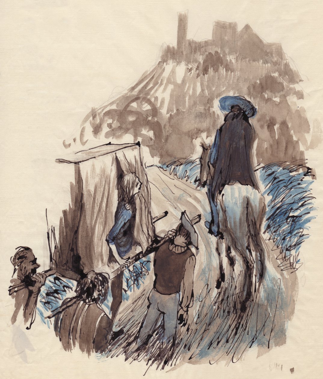 Mujer en una litera, c1950. de Shirley Markham