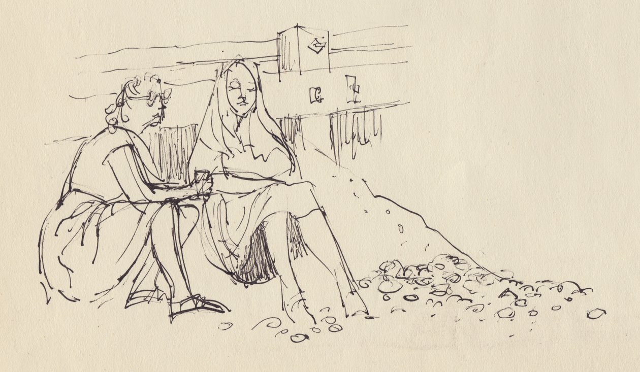 Mujeres en la playa, costa sur de Inglaterra de Shirley Markham