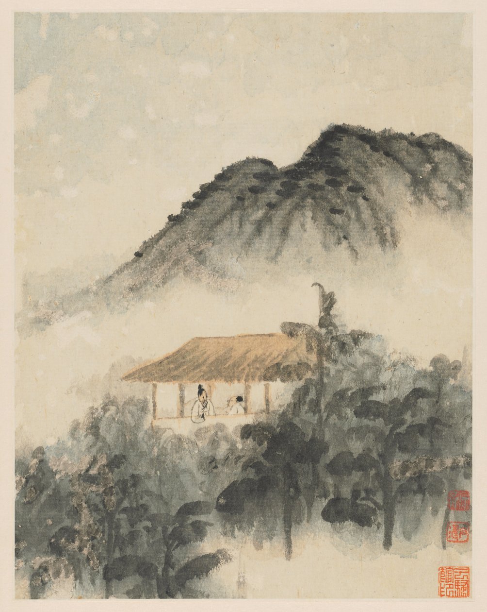 Recuerdos del río Qinhuai de Shitao