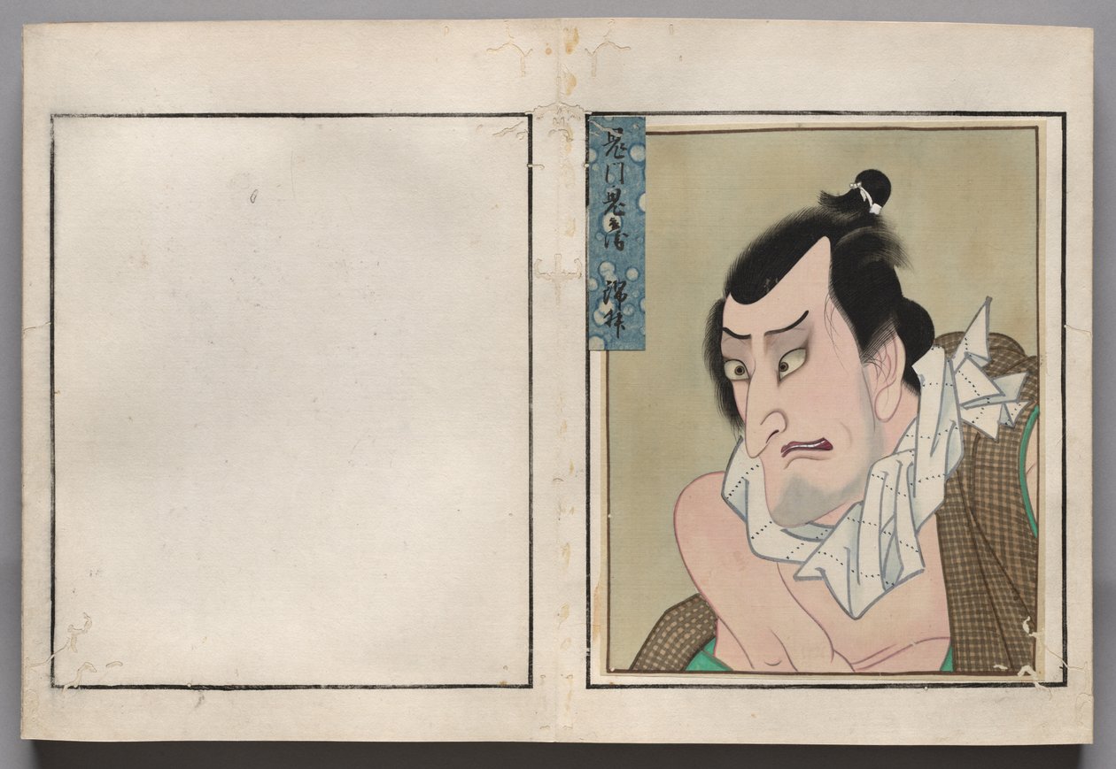 Leaf from Album of Actor Portraits de Shorakusai