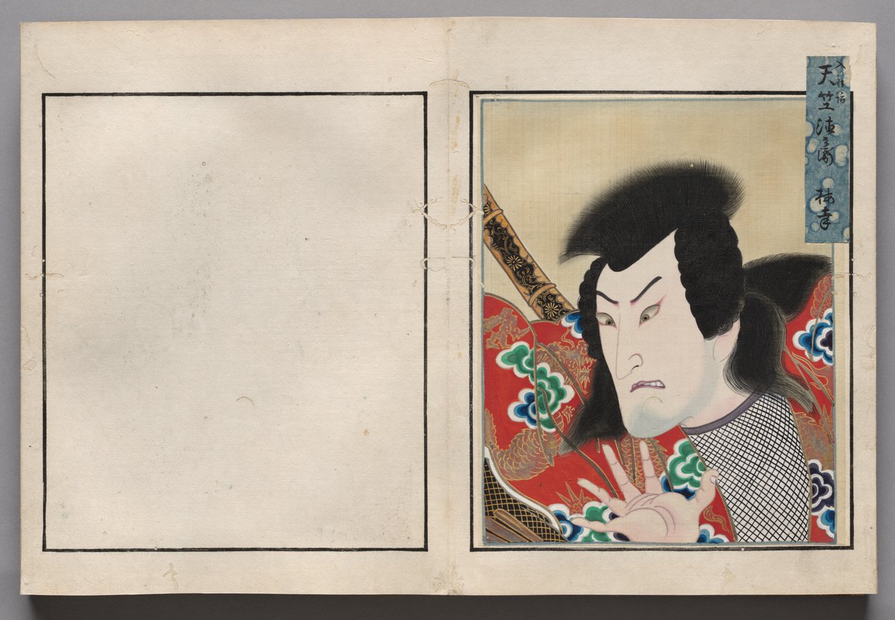 Leaf from Album of Actor Portraits de Shorakusai