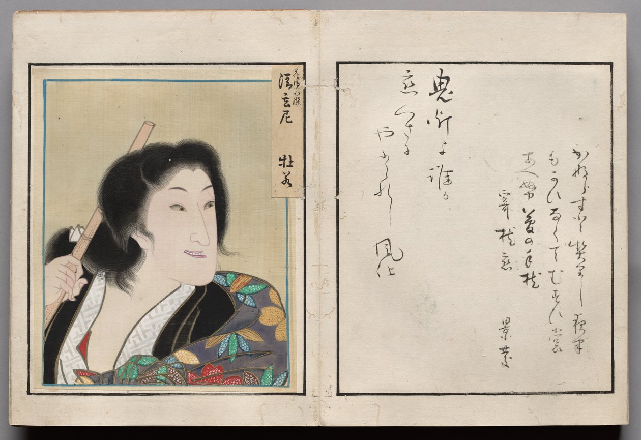 Leaf from Album of Actor Portraits de Shorakusai